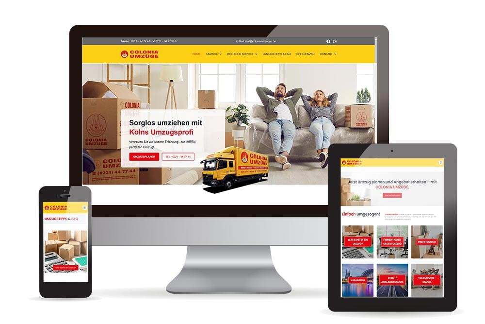 Webdesign Colonia Umzüge