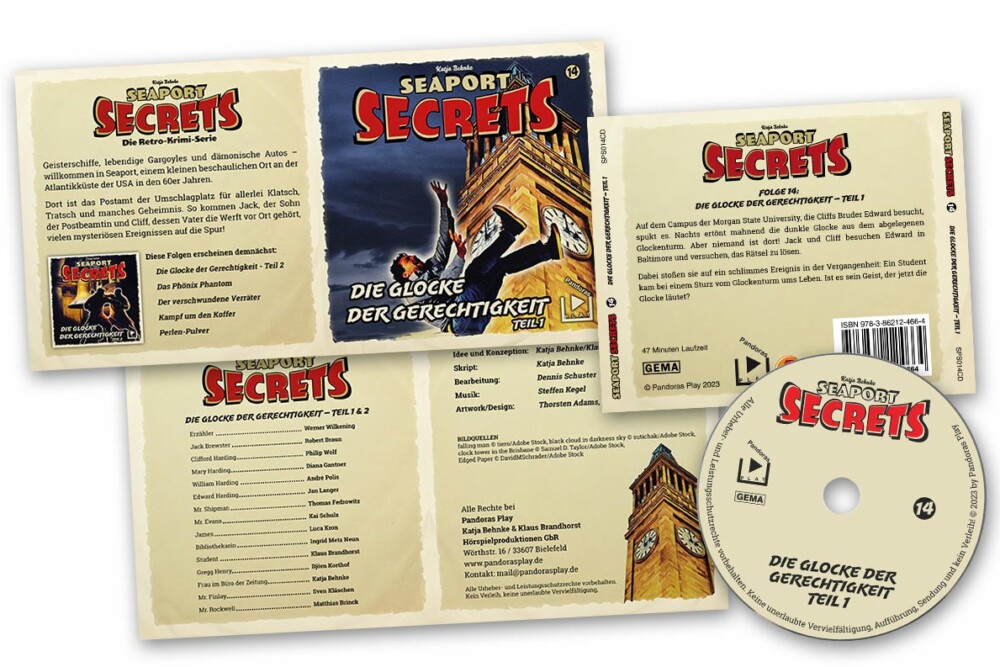 Cover-Design & Printmediengestaltung Seaport Secrets - Printmediengestaltung