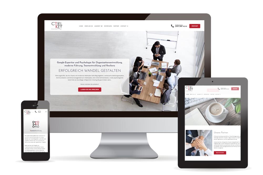 Webdesign CTRL Key Consulting