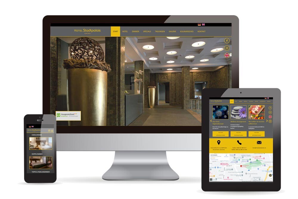Webdesign, Logo & CI Hotel Stadtpalais