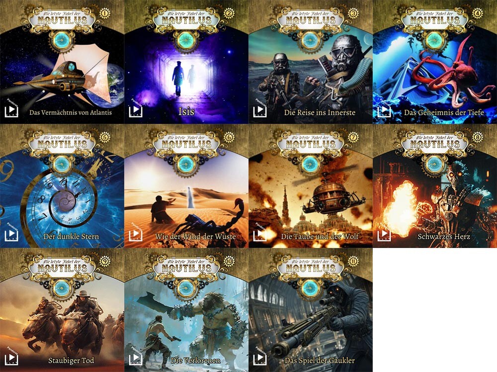 CD Covergestaltung Die letzte Fahrt der Nautilus - CD Covergestaltung