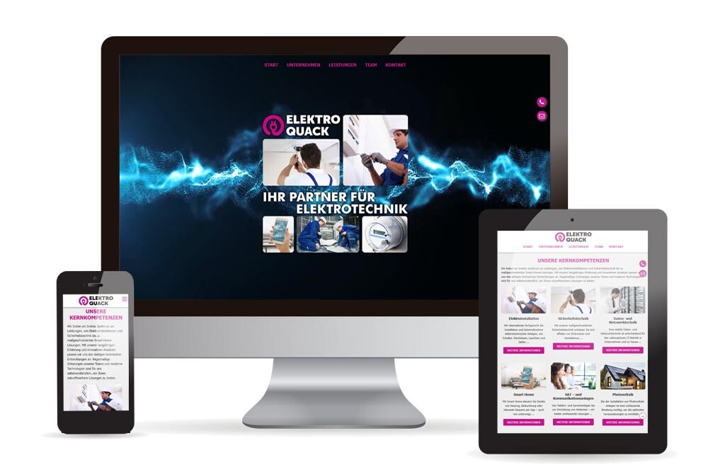 Webdesign Elektro Quack