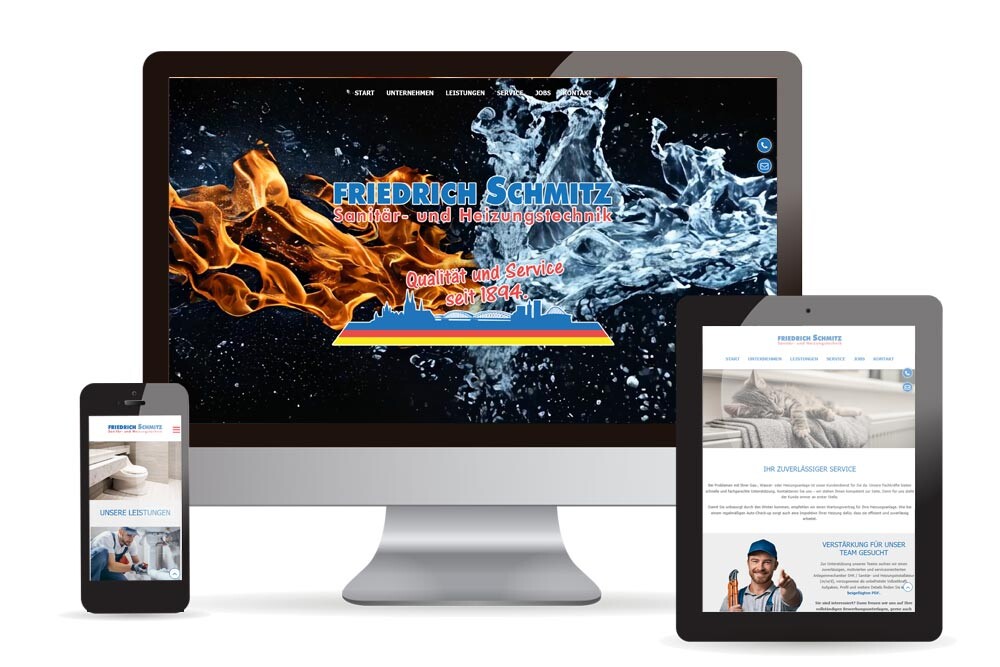 Webdesign Friedrich Schmitz - Sanitär- und Heizungstechnik